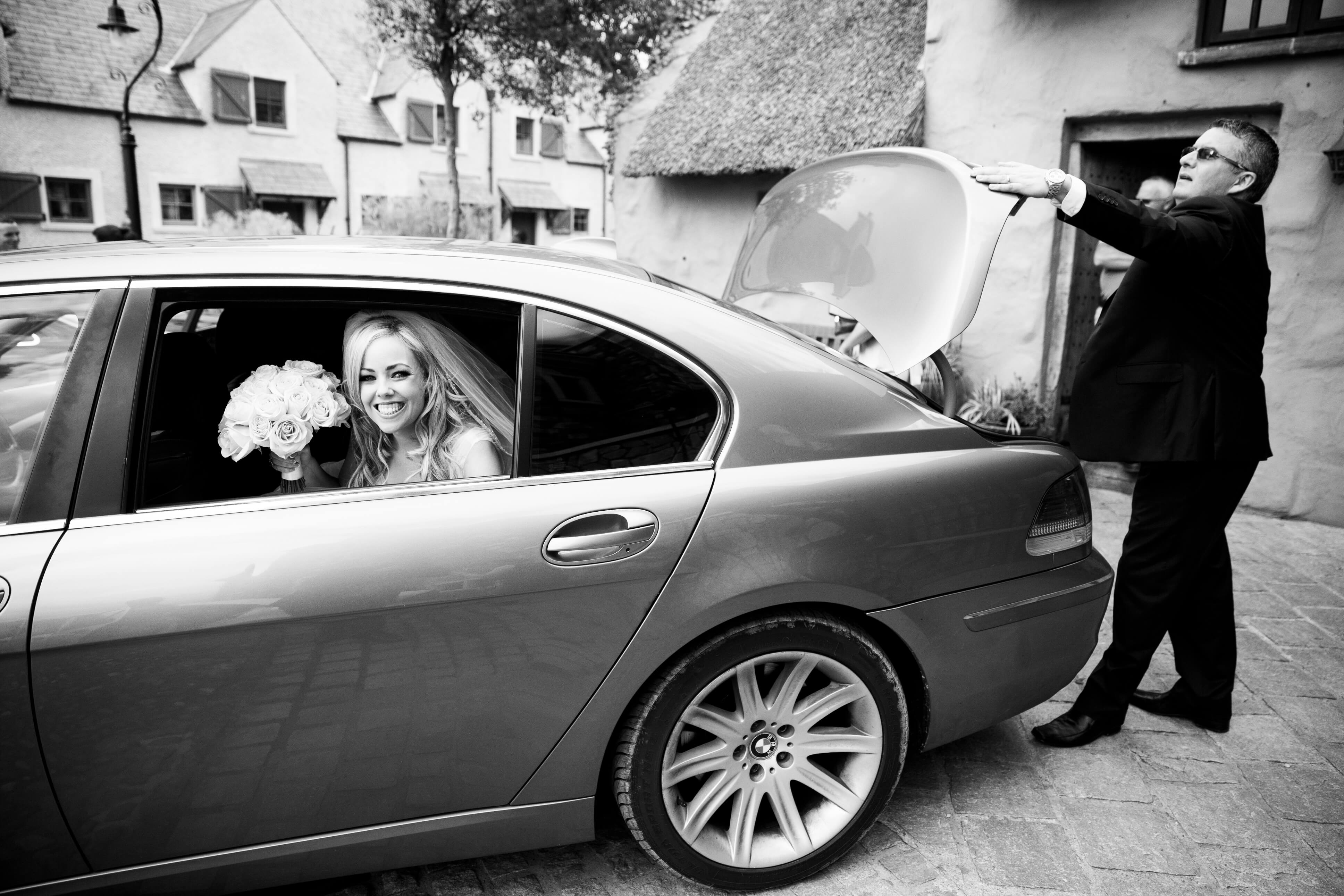 bernard carolan doonbeg wedding bride bmw