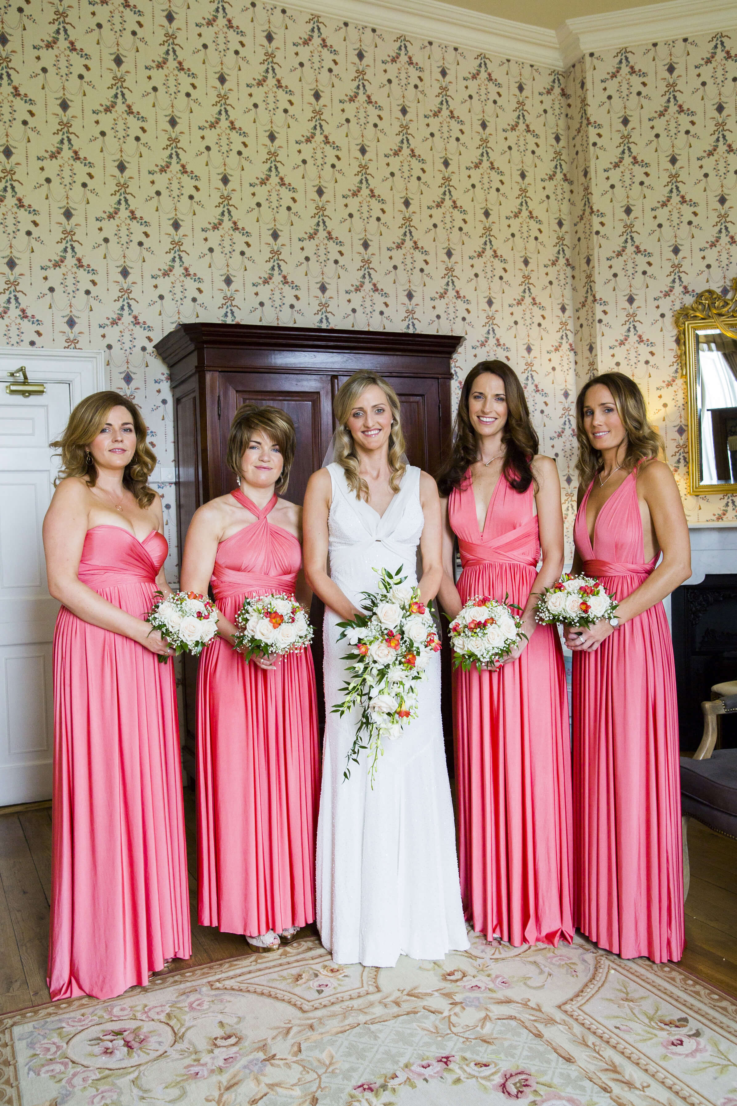 bernard carolan castle durrow wedding photographer prep dress house